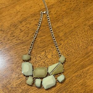 Elegant Gold and Sage Green Necklace